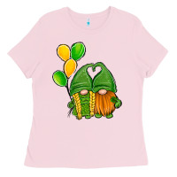 Bubblegum Pink St Patrick's Day Gnomes Ladies Tee - Jasminsmagicworld