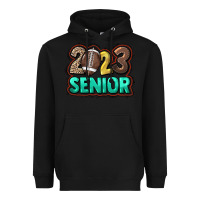 Black 2023 senior football Heavyweight Hoodie - HowdyJamesFarm
