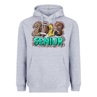 Heather Grey 2023 senior football Heavyweight Hoodie - HowdyJamesFarm