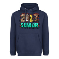 Navy 2023 senior football Heavyweight Hoodie - HowdyJamesFarm