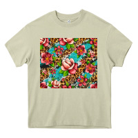 Mossy tropical flowers Heavy Core Tee - Artiststas