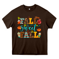 Chocolate Brown fall sweet fall Heavy Core Tee - AdoDesignShop