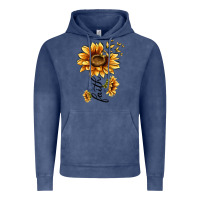 Vintage Denim faith sunflower Vintage Hoodie - MaliasSmallBusiness