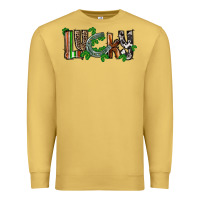 Antique Gold Lucky horseshoe St. Patrick's Day Premium Sweatshirt - CowGirlArtShop