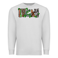 Dove Grey Lucky horseshoe St. Patrick's Day Premium Sweatshirt - CowGirlArtShop
