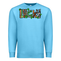 Ocean Blue Lucky horseshoe St. Patrick's Day Premium Sweatshirt - CowGirlArtShop