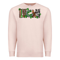 Pale Pink Lucky horseshoe St. Patrick's Day Premium Sweatshirt - CowGirlArtShop