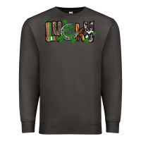Smoke Lucky horseshoe St. Patrick's Day Premium Sweatshirt - CowGirlArtShop
