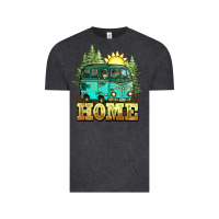 Vintage Black camping caravan home Vintage Tee - NancyCooperArtShop