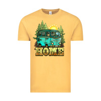 Vintage Mustard camping caravan home Vintage Tee - NancyCooperArtShop