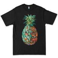 Black pineapple leopar turquoise serape summer Premium Tee - Artiststas