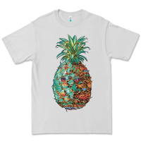 Dove Grey pineapple leopar turquoise serape summer Premium Tee - Artiststas