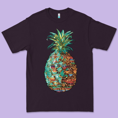 Pineapple Leopar Turquoise Serape Summer Premium Tee Designed By Artiststas