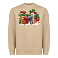 Mushroom happy christmas southdown baby sheep Heavyweight Sweatshirt - LillyAllenDesigns
