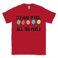 Red ıt's okay to feel all the feels Classic Tee - MaliasSmallBusiness