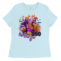 Baby Blue I put the boo in boo-jee sneaker and heel Ladies Tee - RanaPortraitStore