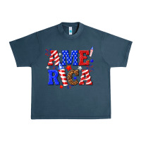 Midnight Navy America Urban Heavy Tee - NancyCooperArtShop