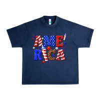 Navy America Urban Heavy Tee - NancyCooperArtShop