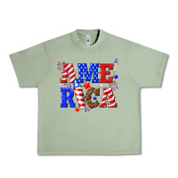 Oil Green America Urban Heavy Tee - NancyCooperArtShop