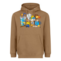 Toasted Coconut Softball coffee cups Heavyweight Hoodie - HowdyJamesFarm
