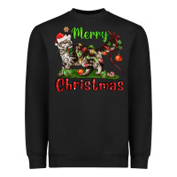 Black maine coon cat merry christmas Heavyweight Sweatshirt - LillyAllenDesigns