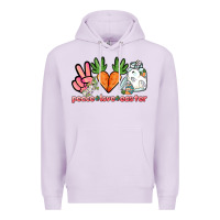 Lilac Peace love Easter Day Premium Hoodie - HowdyJamesFarm