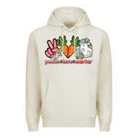 Oatmeal Heather Peace love Easter Day Premium Hoodie - HowdyJamesFarm