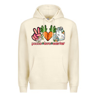 Sandshell Peace love Easter Day Premium Hoodie - HowdyJamesFarm