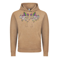 Vintage Coffee skeleton hands mardi gras Vintage Hoodie - MaliasSmallBusiness