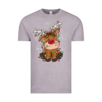 Vintage Zinc Christmas reindeer Vintage Tee - MaliasSmallBusiness