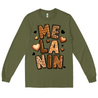 Army Green melanin Long Sleeve Tee - LillyAllenDesigns
