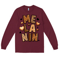 Burgundy melanin Long Sleeve Tee - LillyAllenDesigns