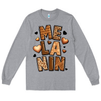 Heather Grey melanin Long Sleeve Tee - LillyAllenDesigns