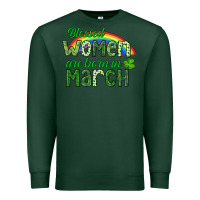 Sports Green Blessed women are born in March Premium Sweatshirt - CowGirlArtShop
