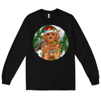 Black Toy Poodle And Farm Long Sleeve Tee - RanaPortraitStore