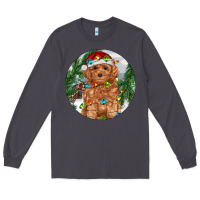 Smoke Toy Poodle And Farm Long Sleeve Tee - RanaPortraitStore