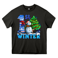 Asphalt first winter with snowman Heavy Core Tee - AdoDesignShop
