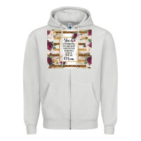 Dove Grey mother's day she is inspiring fearless selfless strong love wilse mom  Zipper Hoodie - TumblerDesignByShophia
