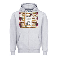 Heather Grey mother's day she is inspiring fearless selfless strong love wilse mom  Zipper Hoodie - TumblerDesignByShophia