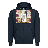 Navy mother's day she is inspiring fearless selfless strong love wilse mom  Zipper Hoodie - TumblerDesignByShophia