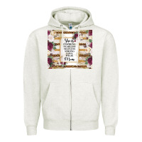 Oatmeal Heather mother's day she is inspiring fearless selfless strong love wilse mom  Zipper Hoodie - TumblerDesignByShophia
