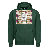 Sports Green mother's day she is inspiring fearless selfless strong love wilse mom  Zipper Hoodie - TumblerDesignByShophia