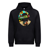 Black farm life alphabet lowercase letters e Urban Hoodie - BundleAndBundleShop