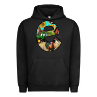 Pigment Black farm life alphabet lowercase letters e Urban Hoodie - BundleAndBundleShop