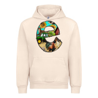 Sandshell farm life alphabet lowercase letters e Urban Hoodie - BundleAndBundleShop