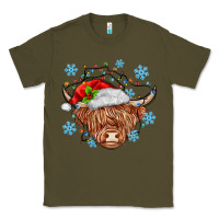 Army Green christmas cow Classic Tee - MaliasSmallBusiness