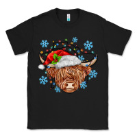 Black christmas cow Classic Tee - MaliasSmallBusiness