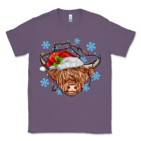 Lavender christmas cow Classic Tee - MaliasSmallBusiness