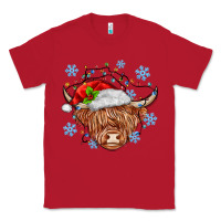 Red christmas cow Classic Tee - MaliasSmallBusiness