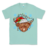 Seafoam christmas cow Classic Tee - MaliasSmallBusiness